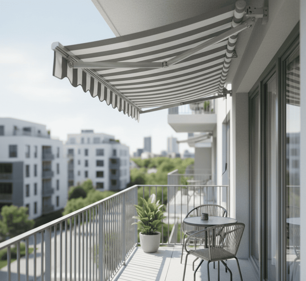 Store banne sur une terrasse